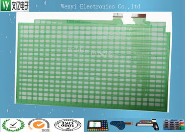 緑オイル ポリエステル ペット屈曲回路、屈曲PCBの補強剤の膜のキーパッド スイッチ回路