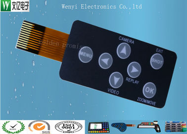 V150良い質の上敷が付いている堅いFPC回路PCBのメンブレイン・キーボード